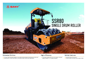 одновальцові дорожні катки Sany SSR80 