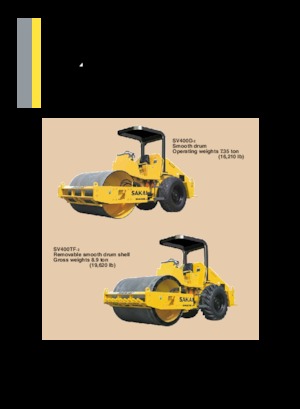 одновальцові дорожні катки Sakai SV400TF