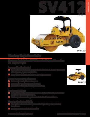 одновальцові дорожні катки Sakai SV412T 