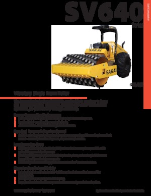 одновальцові дорожні катки Sakai SV640T