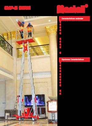 Підйомники з однією вертикальною щоглою Mantall CMP14-S