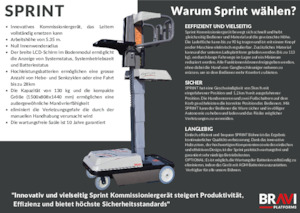 Підйомники з однією вертикальною щоглою Bravi Sprint