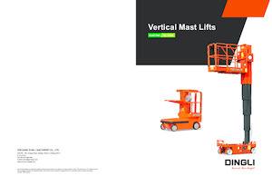 Підйомники з однією вертикальною щоглою Dingli TT48