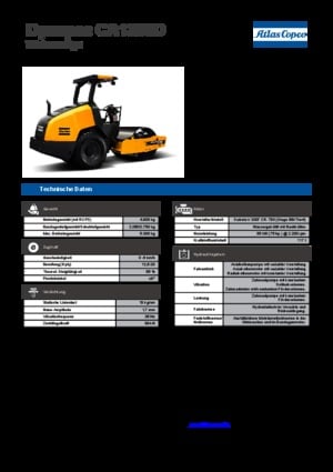 одновальцові дорожні катки Dynapac CA 1300 D