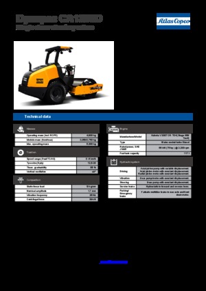 одновальцові дорожні катки Dynapac CA 1300 D
