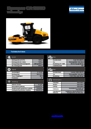 одновальцові дорожні катки Dynapac CA 1500 D
