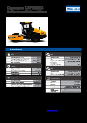 одновальцові дорожні катки Dynapac CA 1500 D