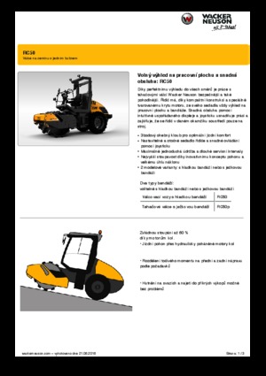 одновальцові дорожні катки Wacker Neuson RC50P