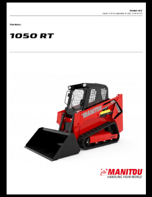 Міні-навантажувачі Manitou 1050RT