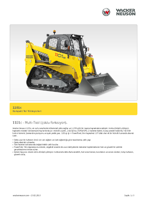 Міні-навантажувачі Wacker Neuson 1101 c