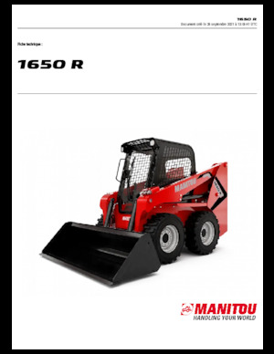 Міні-навантажувачі Manitou 1650R