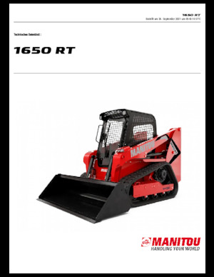 Міні-навантажувачі Manitou 1650RT