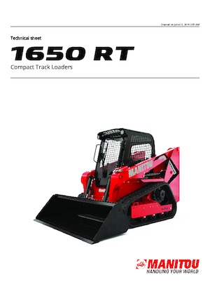 Міні-навантажувачі Manitou 1650RT