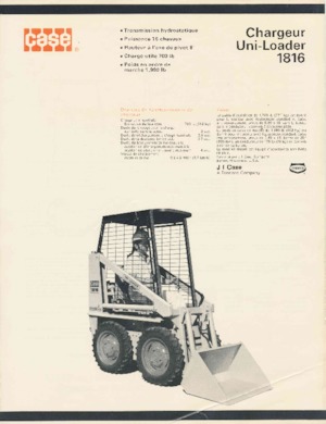Міні-навантажувачі Case 1816 