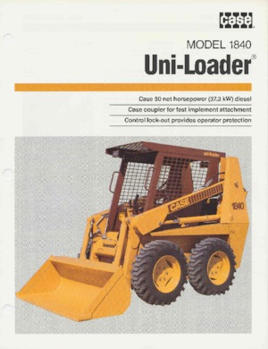 Міні-навантажувачі Case 1845C 
