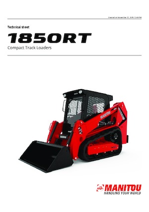 Міні-навантажувачі Manitou 1850RT