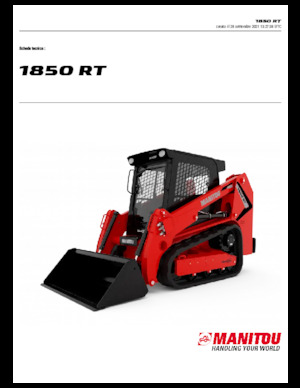 Міні-навантажувачі Manitou 1850RT
