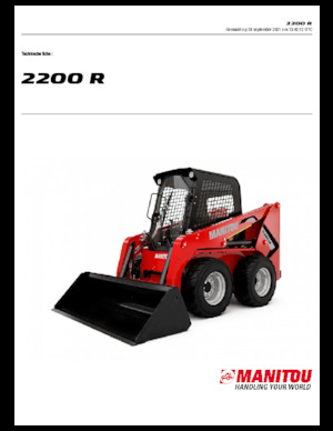 Міні-навантажувачі Manitou 2200R