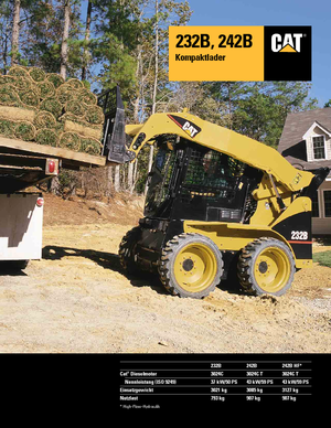 Міні-навантажувачі Caterpillar 232B