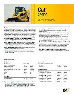 Міні-навантажувачі Caterpillar 239D Serie 3 Deltalader