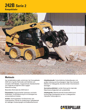 Міні-навантажувачі Caterpillar 242B II