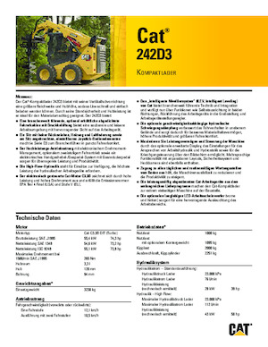 Міні-навантажувачі Caterpillar 242D Series 3
