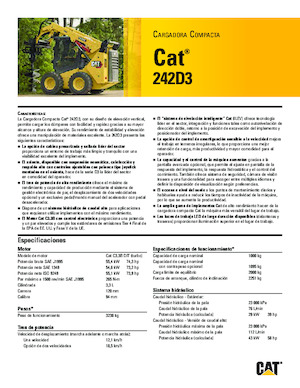 Міні-навантажувачі Caterpillar 242D Series 3