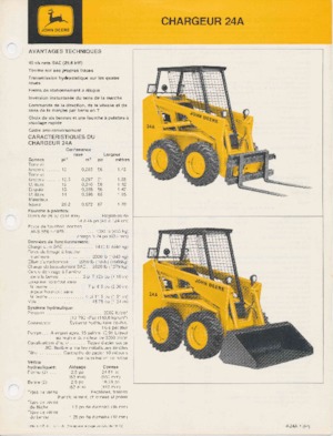 Міні-навантажувачі John Deere Construction 24A