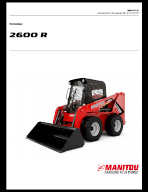 Міні-навантажувачі Manitou 2600R