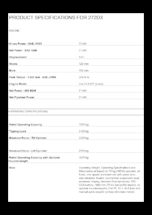 Міні-навантажувачі Caterpillar 272D3