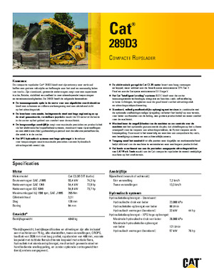 Міні-навантажувачі Caterpillar 289D Serie 3 Deltalader