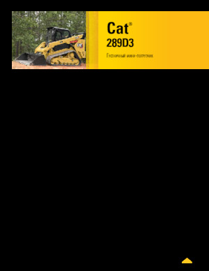 Міні-навантажувачі Caterpillar 289D Serie 3 Deltalader