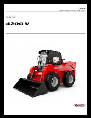 Міні-навантажувачі Manitou 4200V