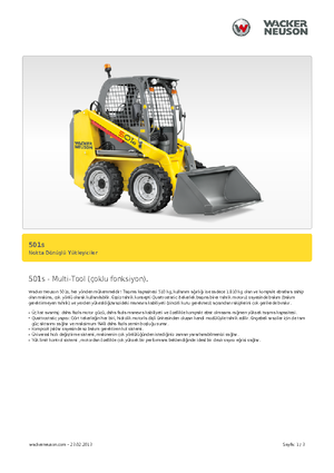 Міні-навантажувачі Neuson 501s