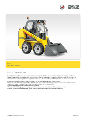 Міні-навантажувачі Neuson 501s