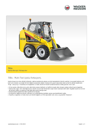 Міні-навантажувачі Neuson 701s