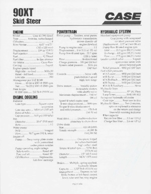 Міні-навантажувачі Case 90XT 