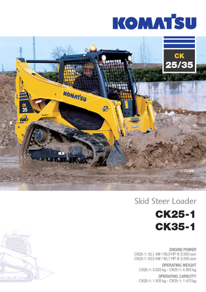 Міні-навантажувачі Komatsu CK35-1