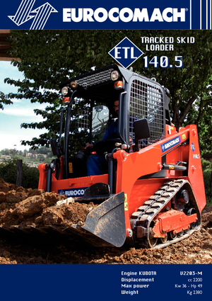 Міні-навантажувачі Eurocomach ETL 140.5