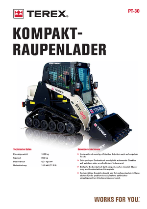 Міні-навантажувачі Terex PT 30
