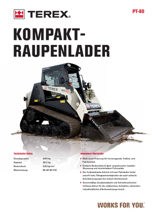 Міні-навантажувачі Terex PT 80