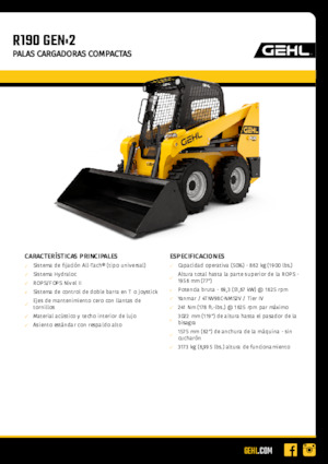 Міні-навантажувачі Gehl R190