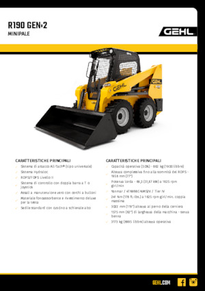 Міні-навантажувачі Gehl R190