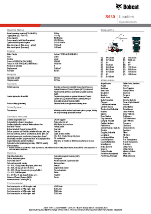 Міні-навантажувачі Bobcat S530