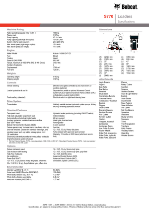 Міні-навантажувачі Bobcat S770