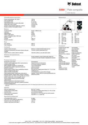 Міні-навантажувачі Bobcat S850