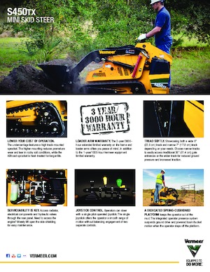 Міні-навантажувачі Vermeer S450TX