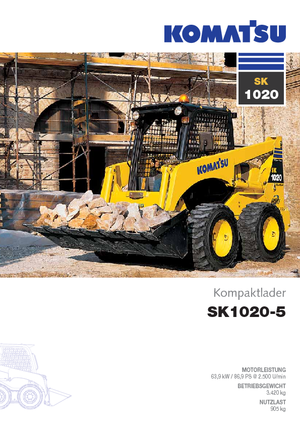 Міні-навантажувачі Komatsu SK1020-5 turbo
