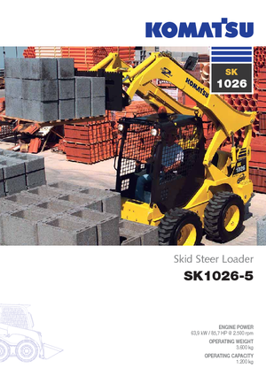 Міні-навантажувачі Komatsu SK1026-5 turbo