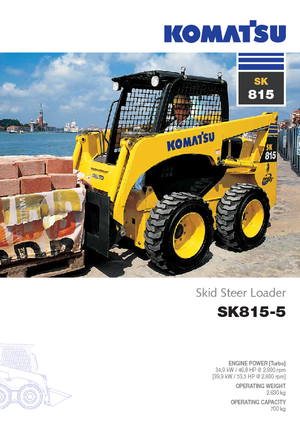 Міні-навантажувачі Komatsu SK815-5 Super Flow